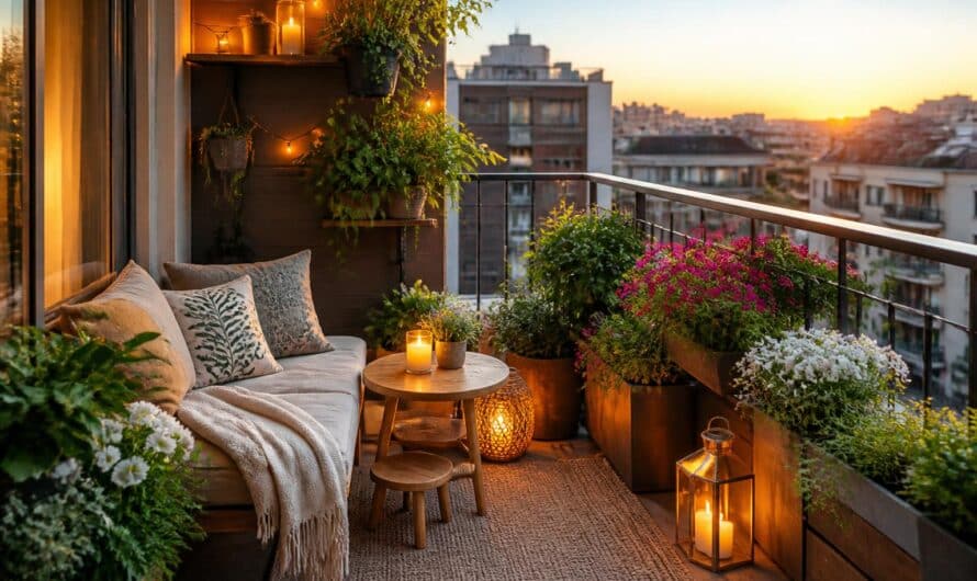 Come rendere accogliente un balcone piccolo in città