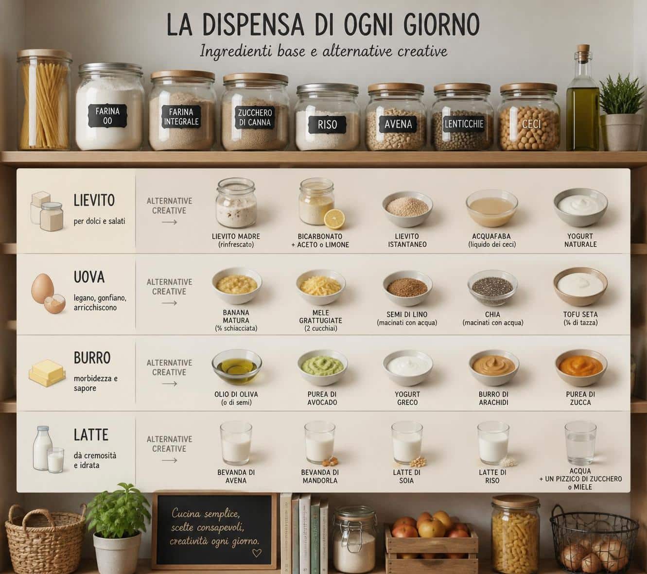 scopri quali ingredienti sostituire facilmente nelle ricette quando mancano, per non rinunciare al gusto e preparare piatti deliziosi in ogni occasione.
