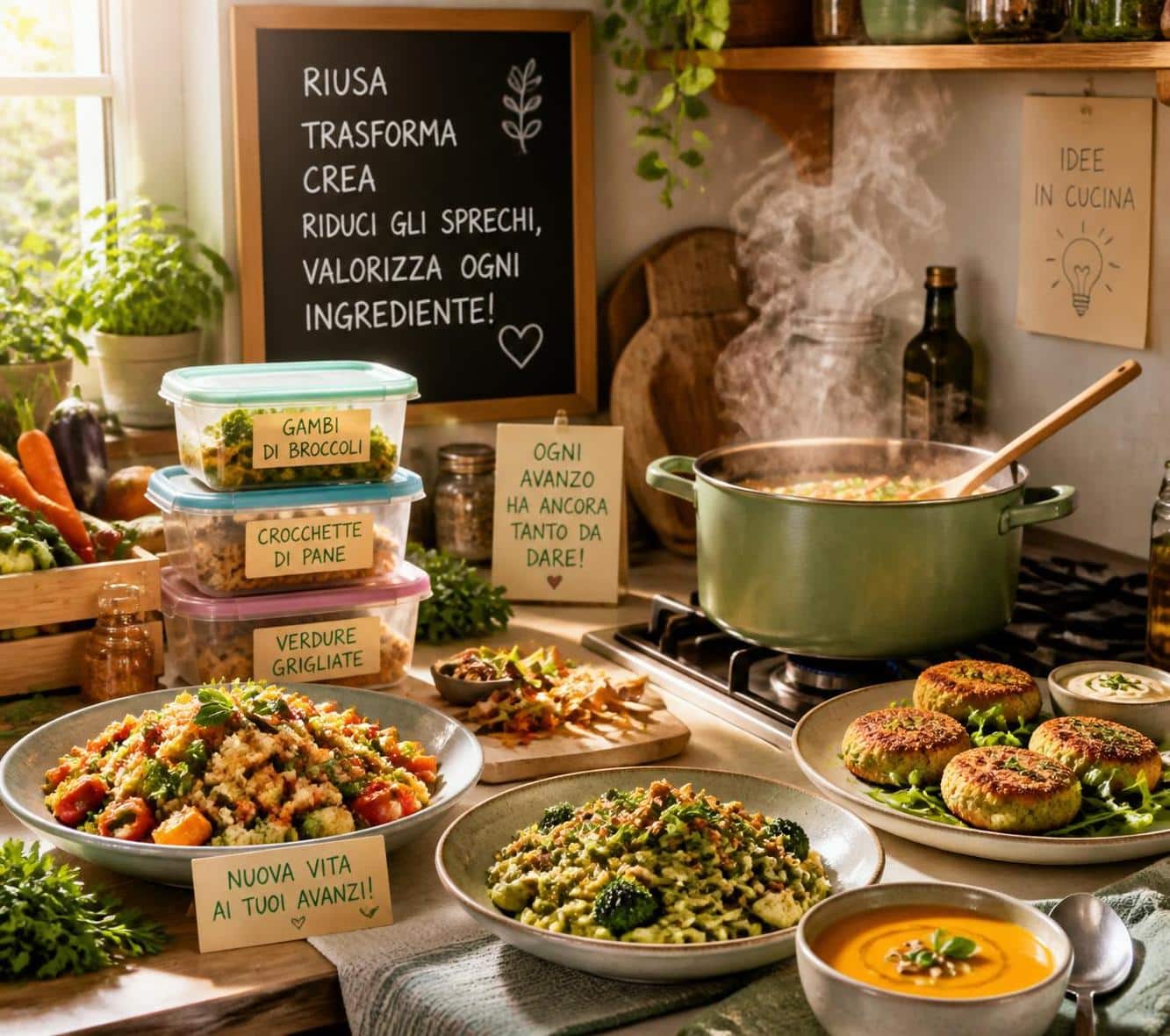 scopri ricette facili e gustose per trasformare gli avanzi in nuovi piatti, riducendo lo spreco alimentare e risparmiando in cucina.