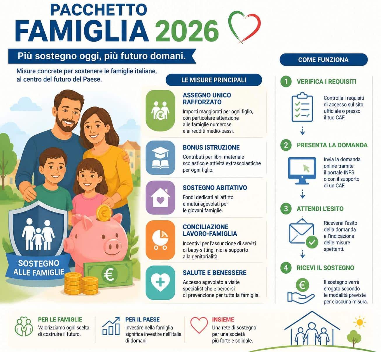 scopri come funziona il nuovo bonus famiglia 2026, i requisiti per accedervi e chi pu&ograve; richiederlo per ottenere vantaggi economici importanti.