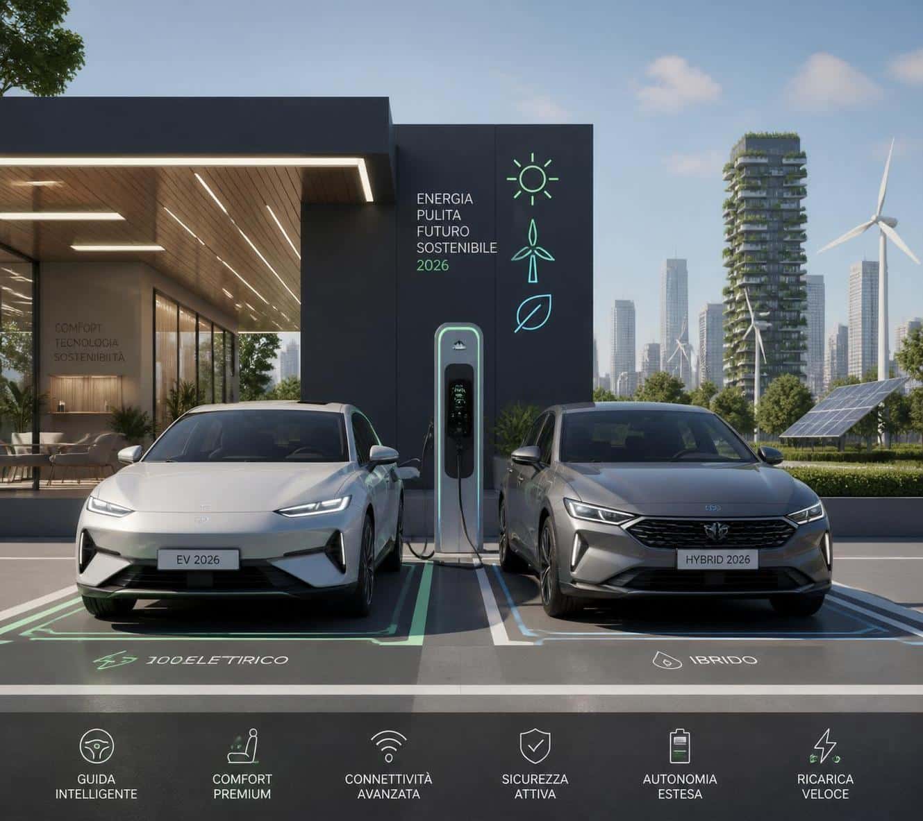 scopri come scegliere tra auto elettrica e ibrida nel 2026, confrontando vantaggi, costi e impatto ambientale per fare la scelta migliore.