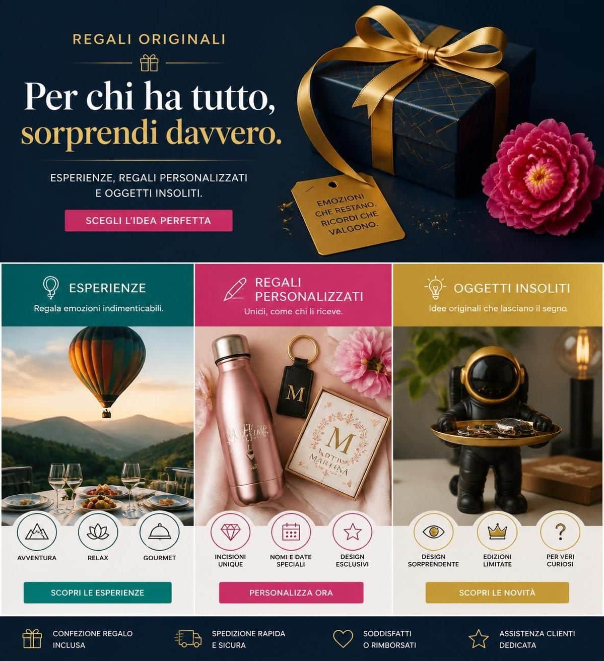 scopri idee regalo originali e uniche per chi ha gi&agrave; tutto: sorprendili con doni creativi e inaspettati che faranno la differenza in ogni occasione.
