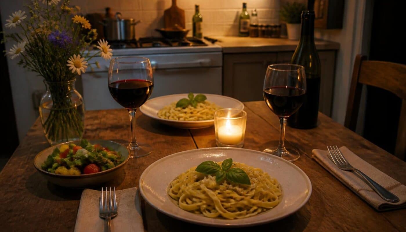 scopri idee creative e a basso costo per una cena romantica fatta in casa, perfetta per sorprendere la tua dolce metà con piatti deliziosi e atmosfere intime.