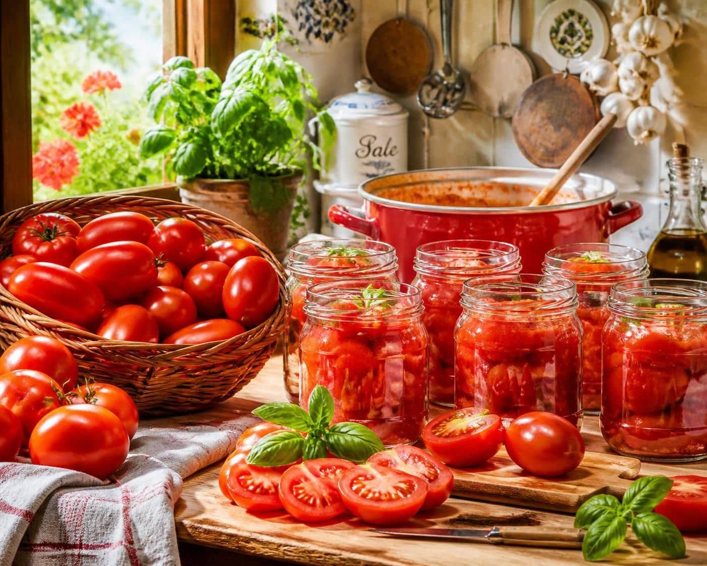 scopri come preparare le conserve di pomodoro in casa con una guida passo dopo passo semplice e dettagliata, per gustare il sapore autentico tutto l'anno.