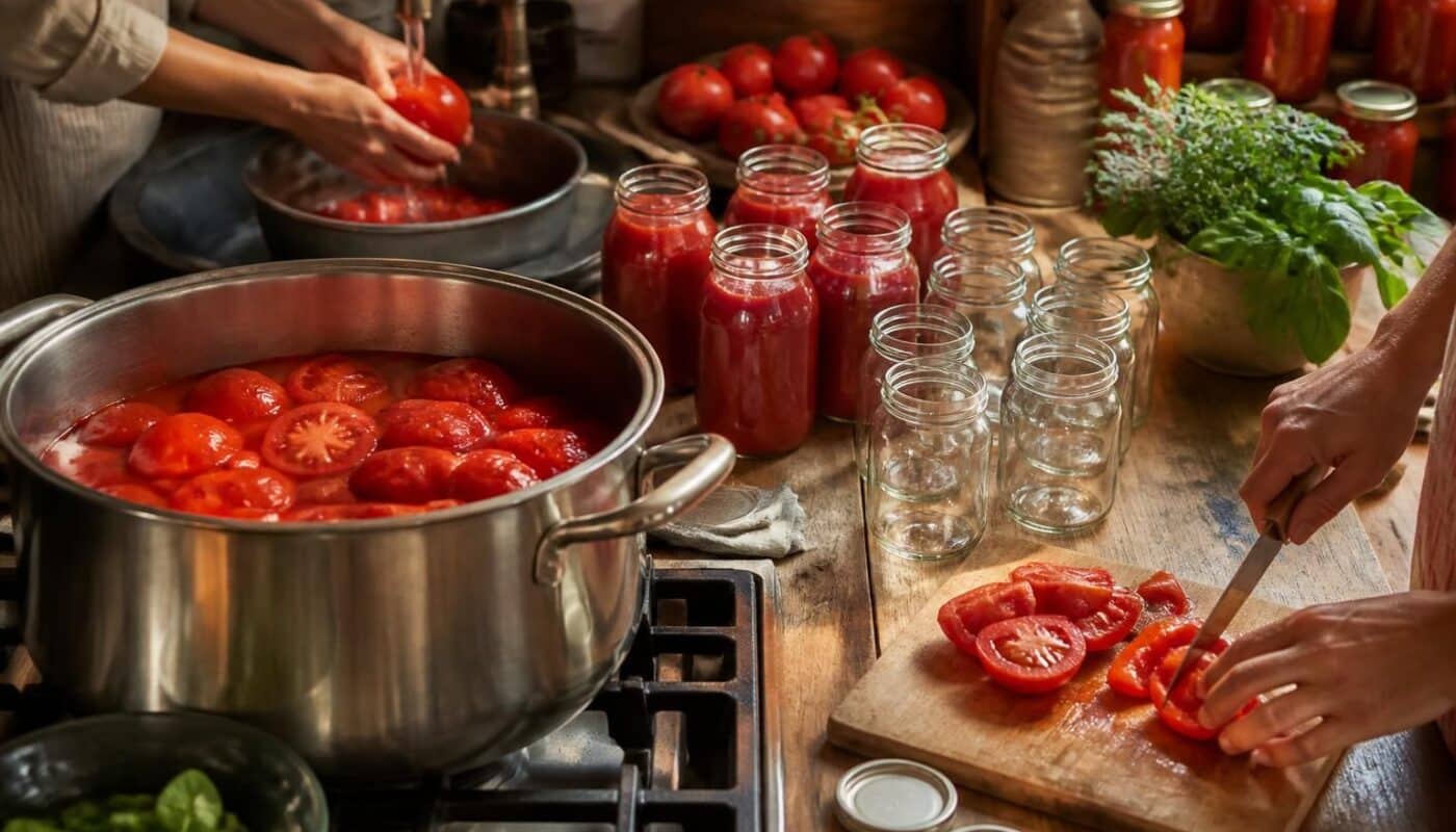 scopri come fare le conserve di pomodoro in casa passo dopo passo con la nostra guida dettagliata. impara i trucchi per preservare il sapore autentico dei pomodori freschi tutto l'anno.
