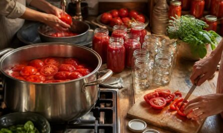 scopri come fare le conserve di pomodoro in casa passo dopo passo con la nostra guida dettagliata. impara i trucchi per preservare il sapore autentico dei pomodori freschi tutto l'anno.