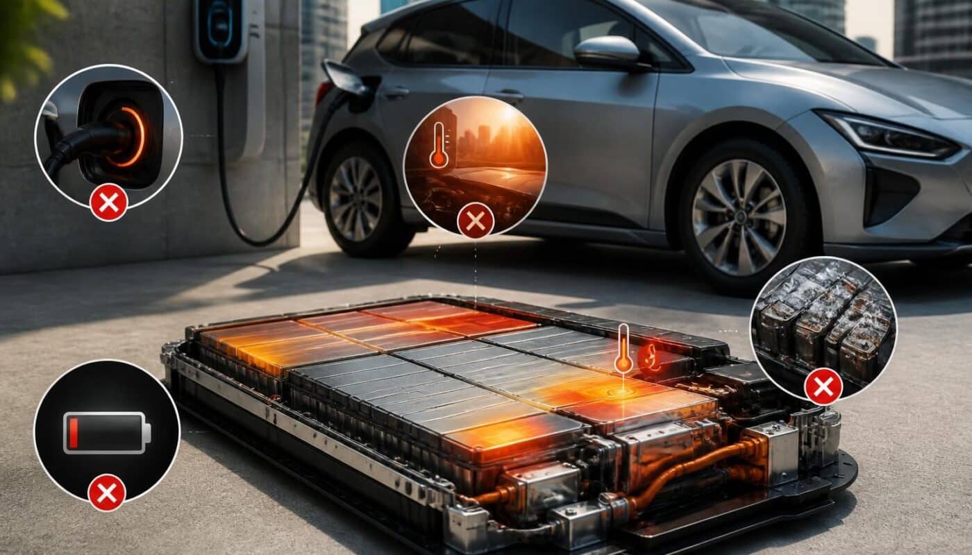 scopri quali errori evitare per preservare la durata e le prestazioni della batteria della tua auto elettrica.
