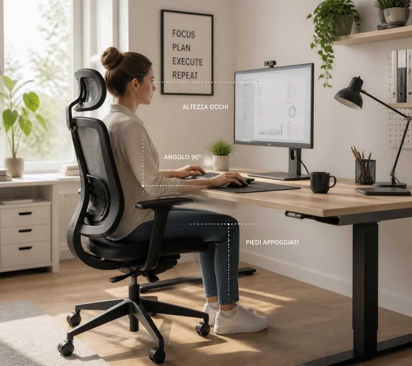 scopri consigli efficaci per migliorare la postura mentre lavori al computer e prevenire dolori e affaticamento.