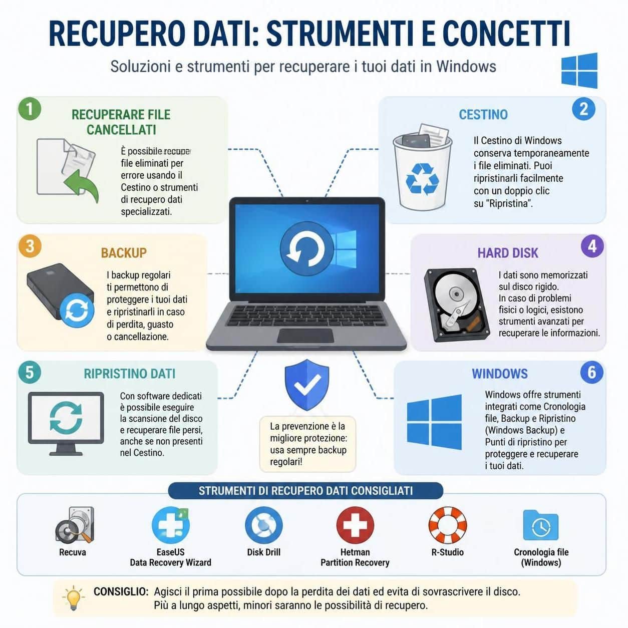 scopri metodi efficaci per recuperare file cancellati per errore dal computer e ripristinare i tuoi dati in modo semplice e sicuro.